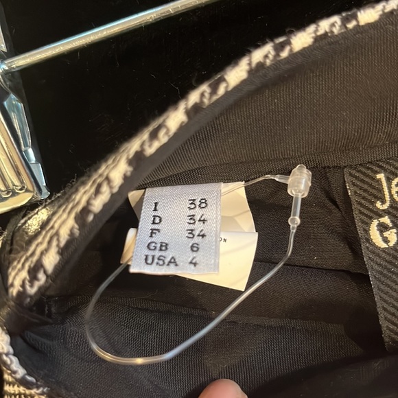 Jean Paul Gaultier Femme houndstooth and plaid pencil mini skirt size 4 - Picture 4 of 6